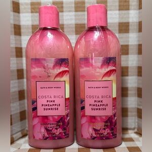 NEW B&BW(2)🍍 💕 Costa Rica Pink Pineapple Sunrise moisturizing shampoo x2 sealed